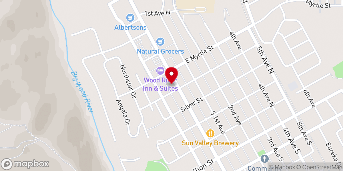 Map showing location of The Rock Church