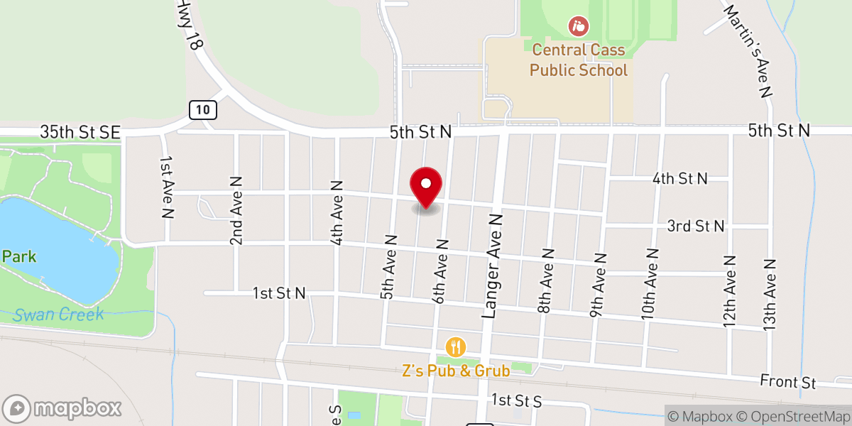 Map showing location of Westminister Presbyterian Church