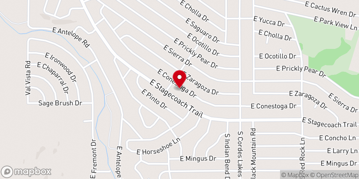 Map showing location of Cornerstone Church