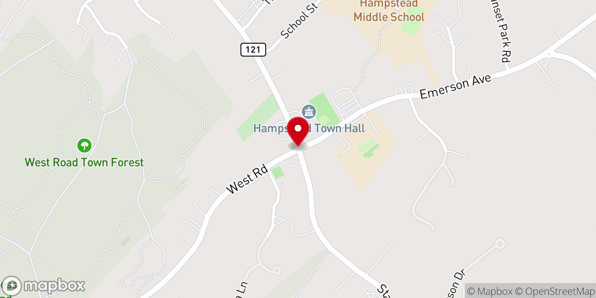 Map showing location of Hampstead