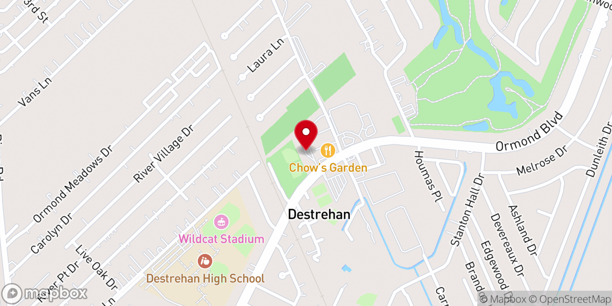 Map showing location of St. Charles United Methodist Church