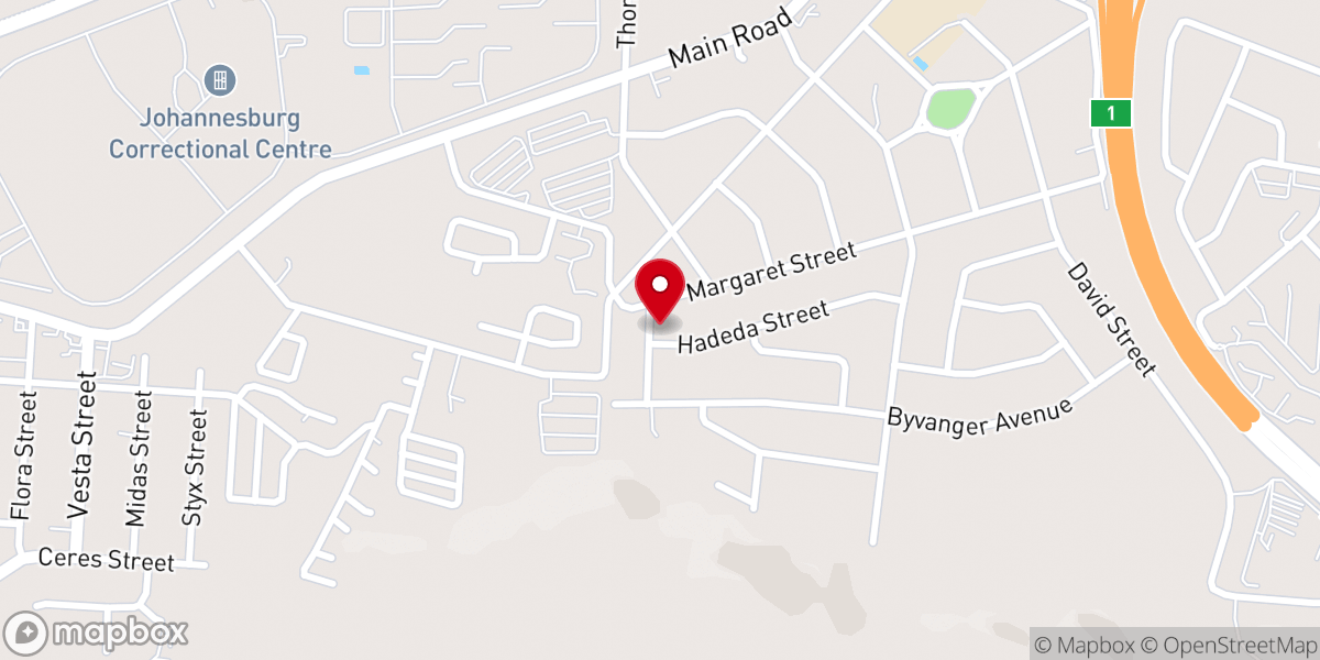 Map showing location of Apostolic House of Worship