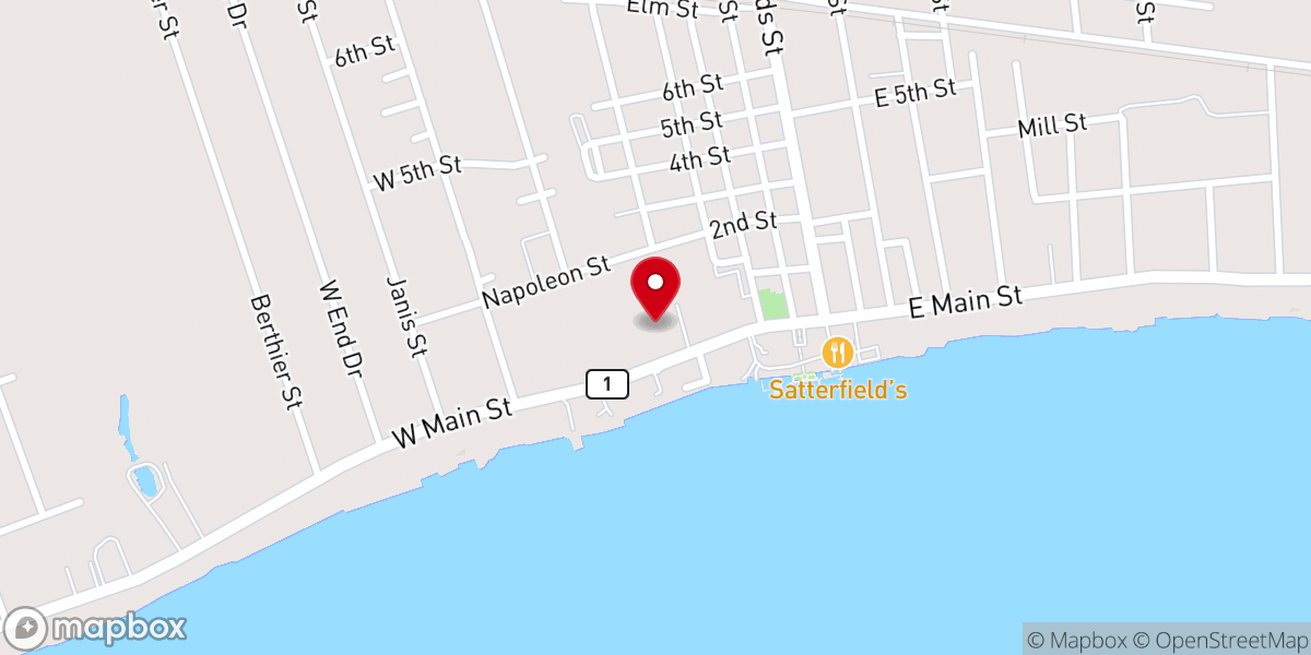 Map showing location of Pointe Coupee Parish Office of Tourism