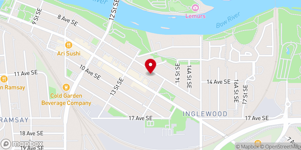 Map showing location of St John the Evangelist Catholic Church