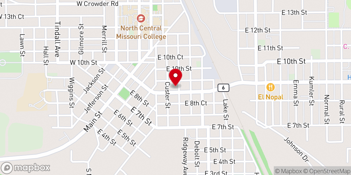 Map showing location of Trenton Seventh-day Adventist Church