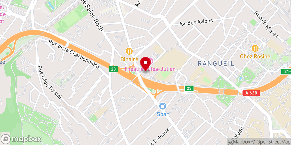 Map showing location of Eglise Mobile de Toulouse