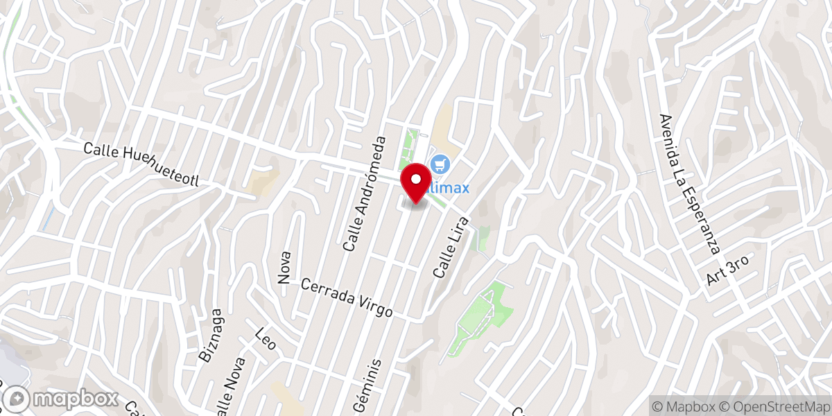 Map showing location of Parroquia Santa Cruz del Apostolado