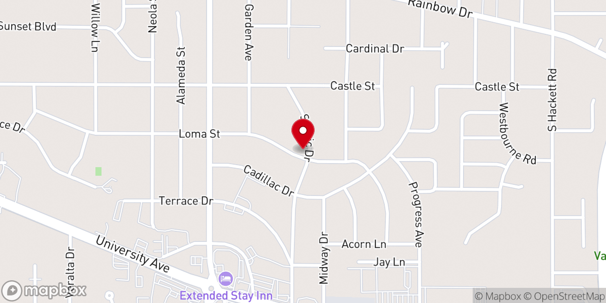Map showing location of Church of Christ of Cedarloo