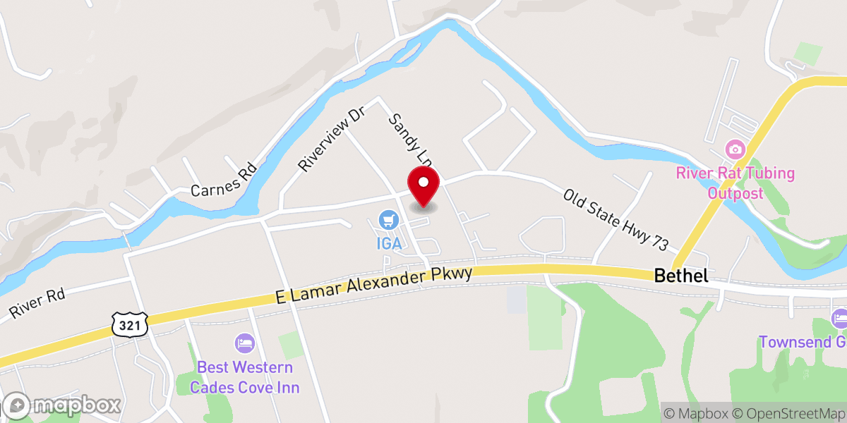 Map showing location of Peaceful Side Social | Townsend