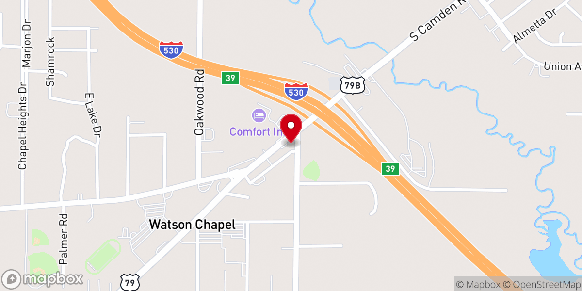 Map showing location of Chapel village Shopping Center