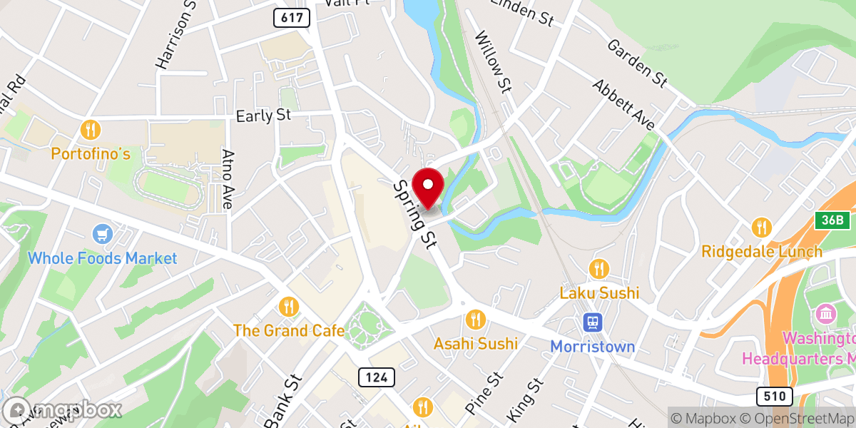 Map showing location of Bethel Church of Morristown