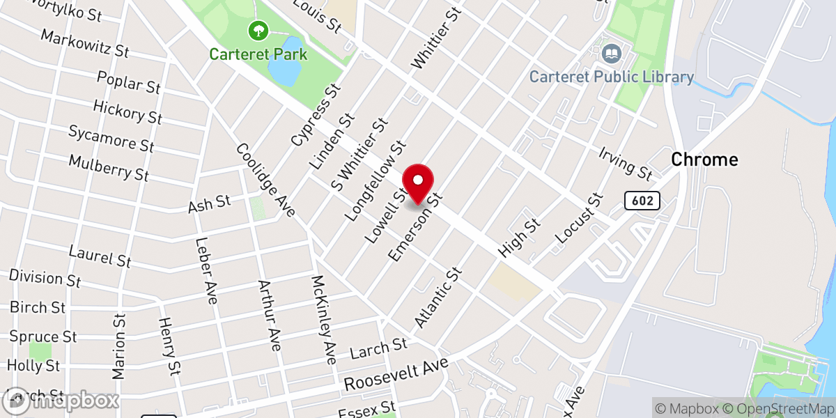 Map showing location of ADVENTIST CHURCH CARTERET