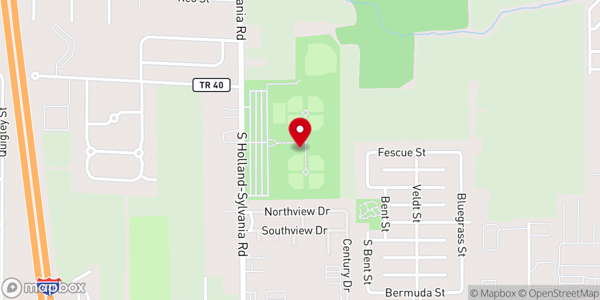 Map showing location of C.Y.O. Athletic Complex - Closed for the season