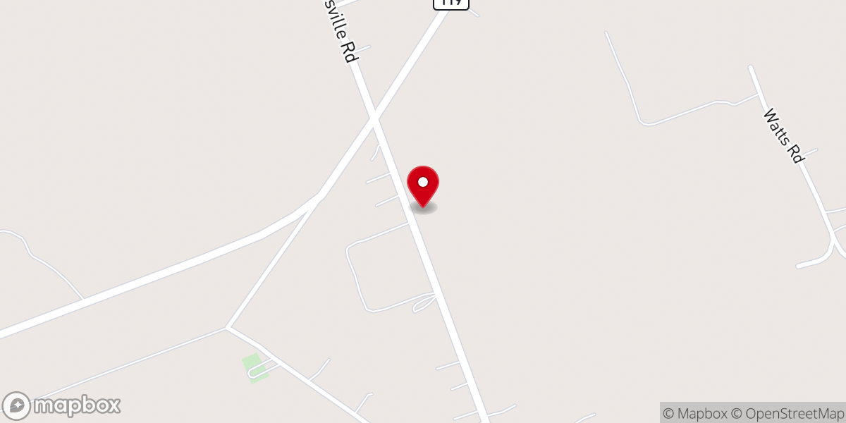 Map showing location of Crossroads Church