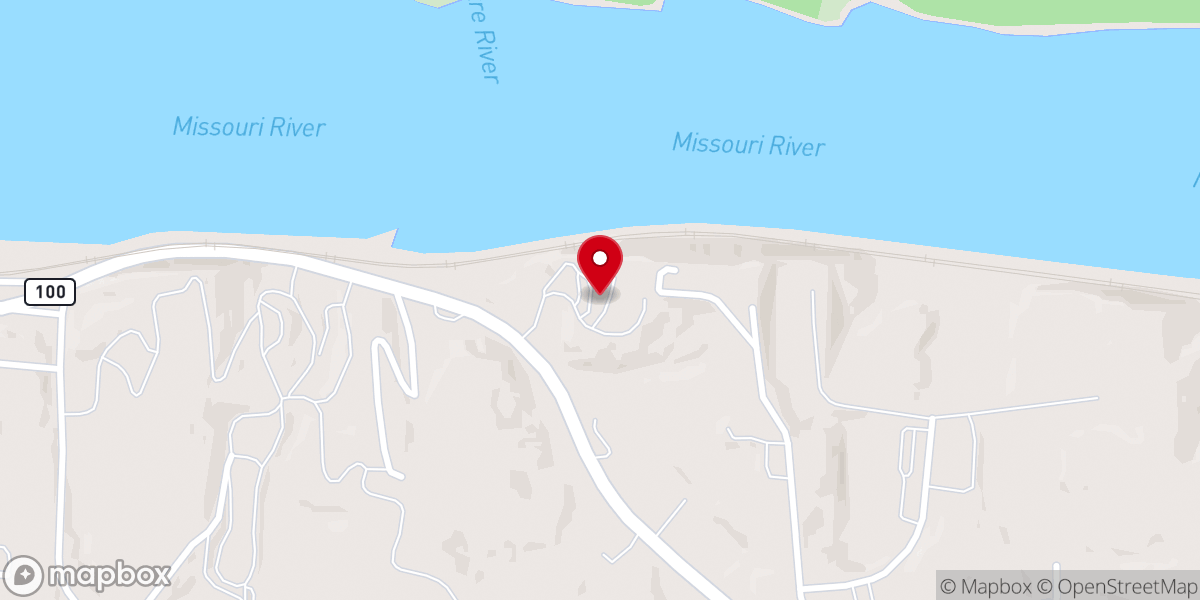 Map showing location of Hermann Hill Weddings