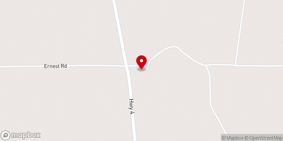Map showing location of Cuba Baptist Church