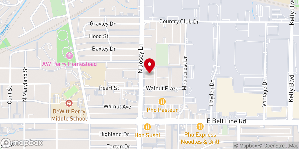 Map showing location of Church of Pentecost Of Carrollton