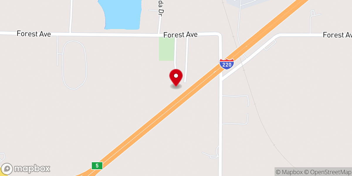 Map showing location of New Solid Rock Christian Church