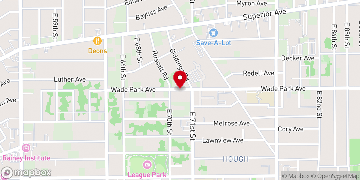 Map showing location of Greater Saveway Baptist Church