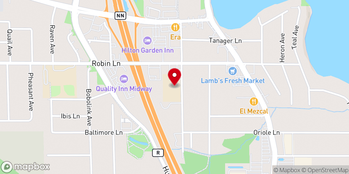Map showing location of Rib Mountain Lutheran Church