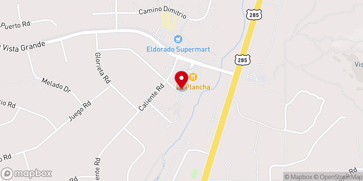 Map showing location of Eldorado Community Church