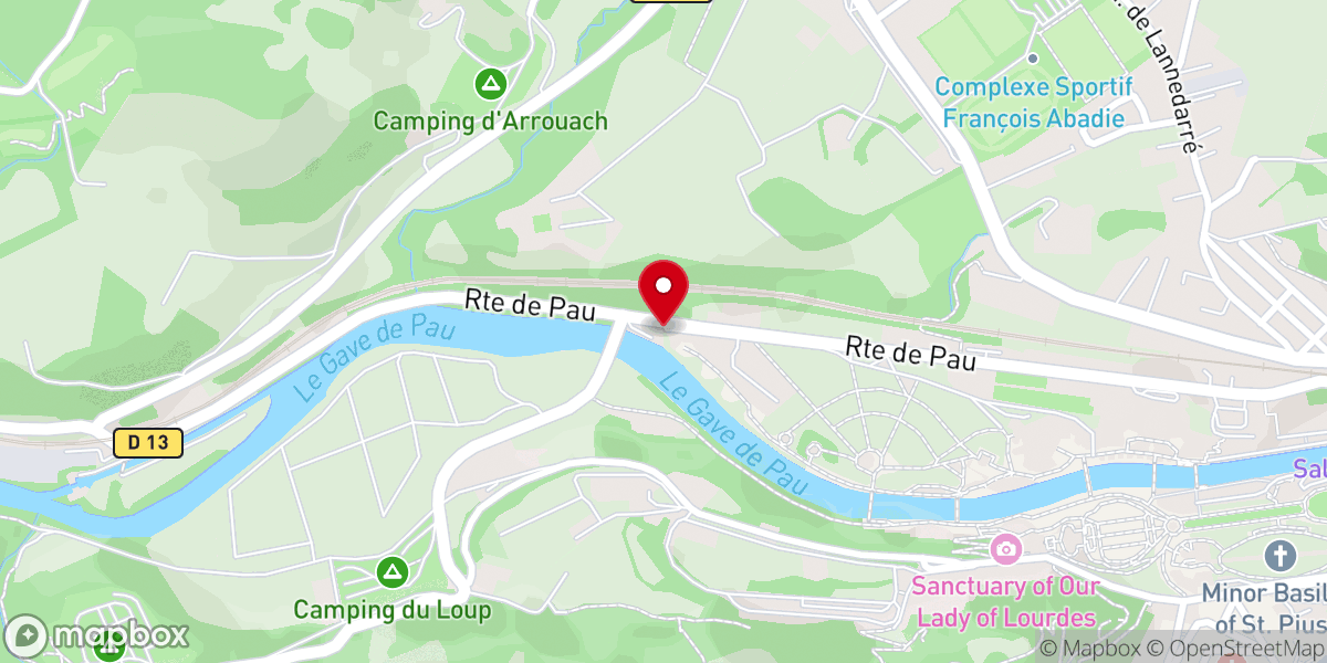 Map showing location of Santuario -- accesso ovest