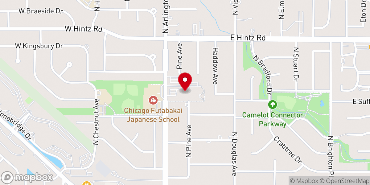 Map showing location of St. Edna Catholic Church