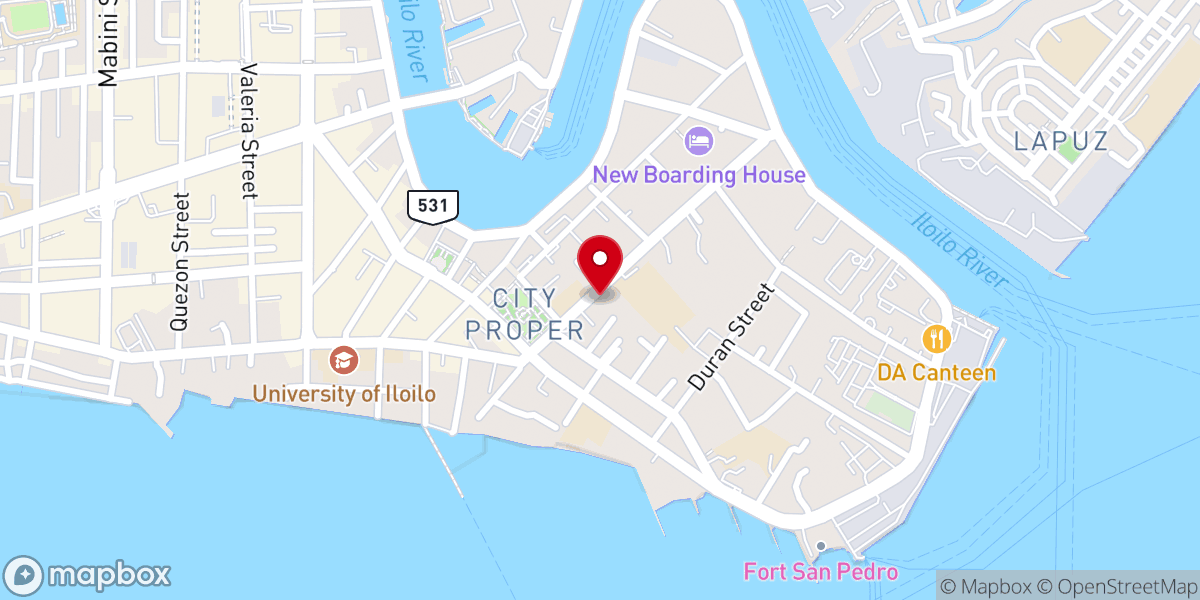 Map showing location of Church of the Nazarene - Iloilo