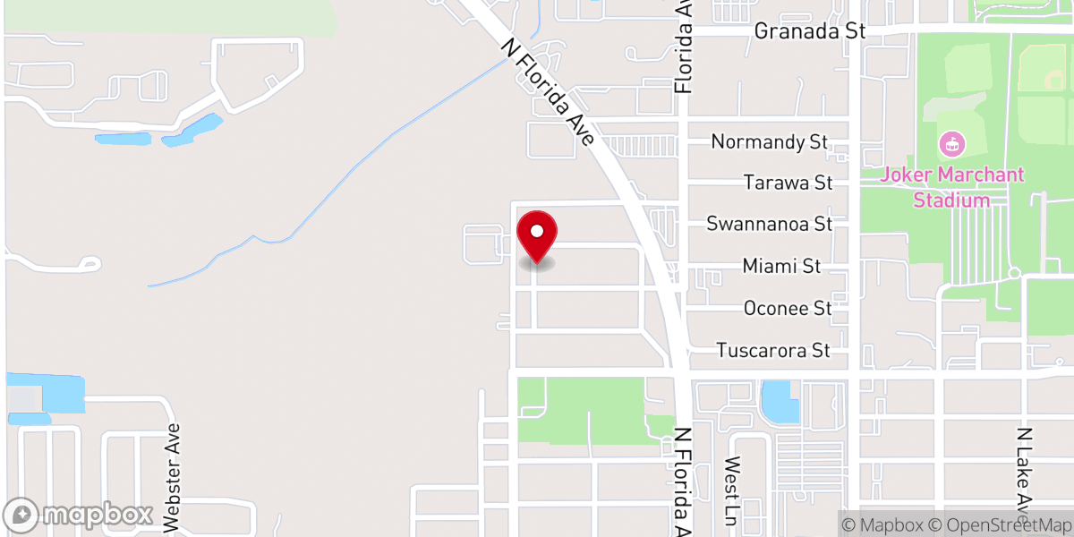 Map showing location of Grace to Glory Worship Center Inc