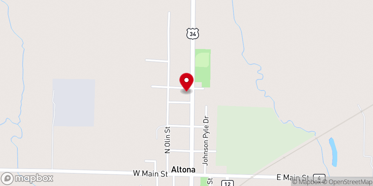 Map showing location of Immanuel Lutheran Church