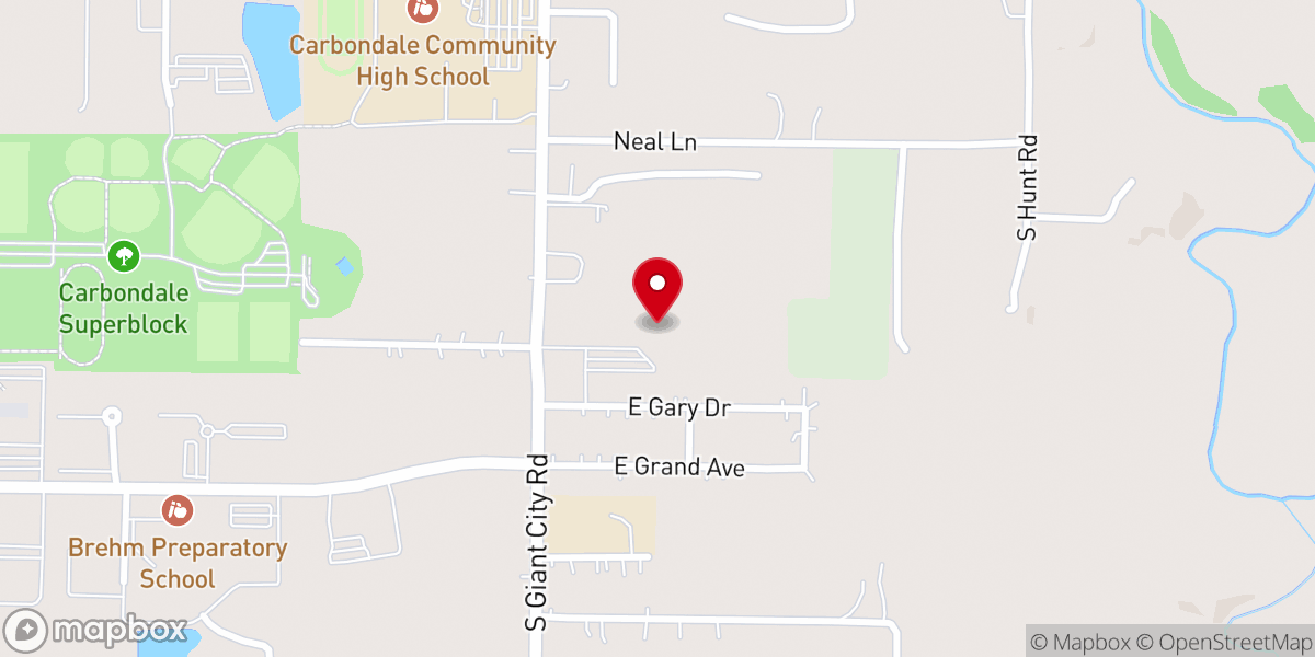 Map showing location of Lakeland Baptist Church