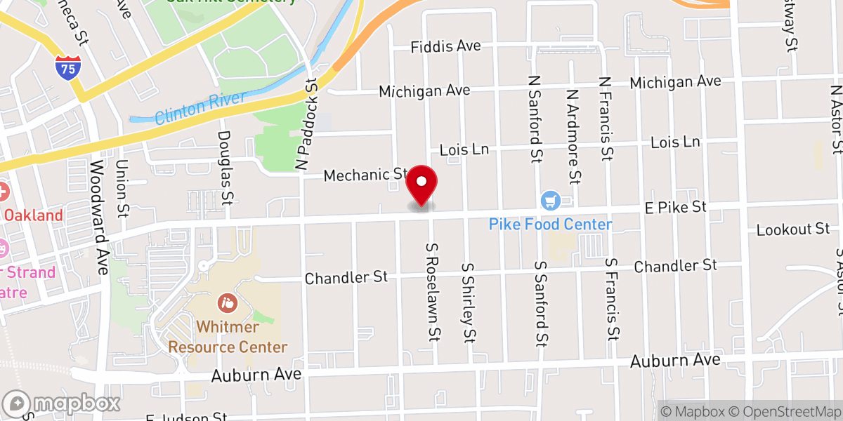 Map showing location of New Beginnings Apostolic Ministries INC