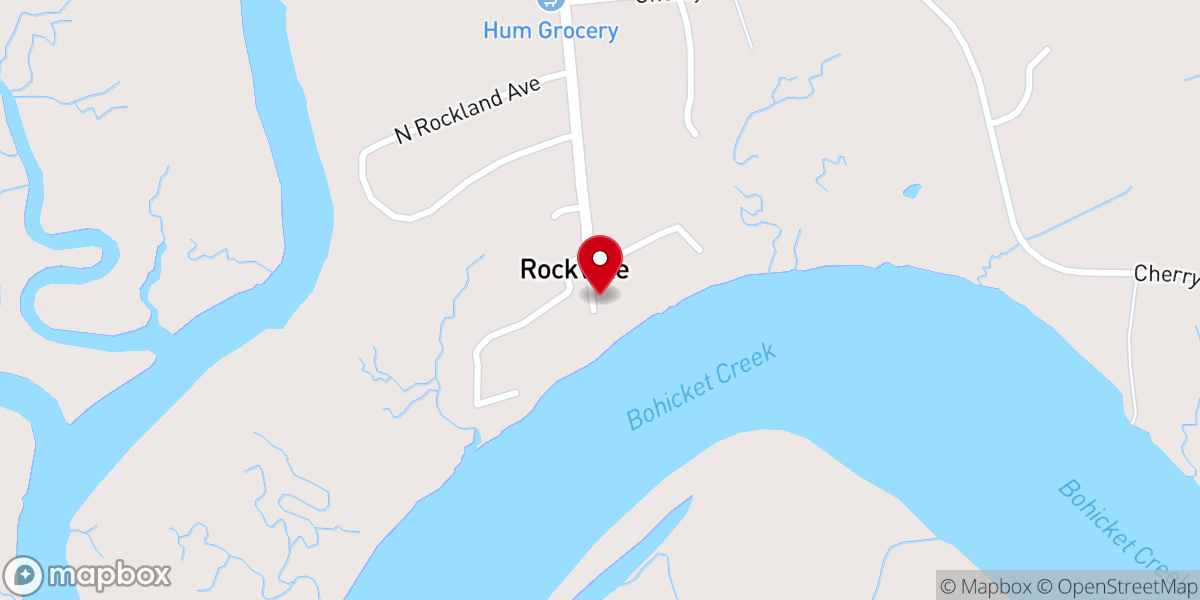 Map showing location of Rockville Historic District