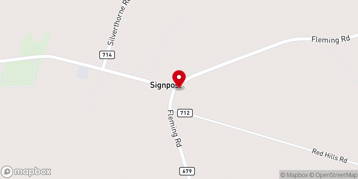 Map showing location of Sign Post United Methodist