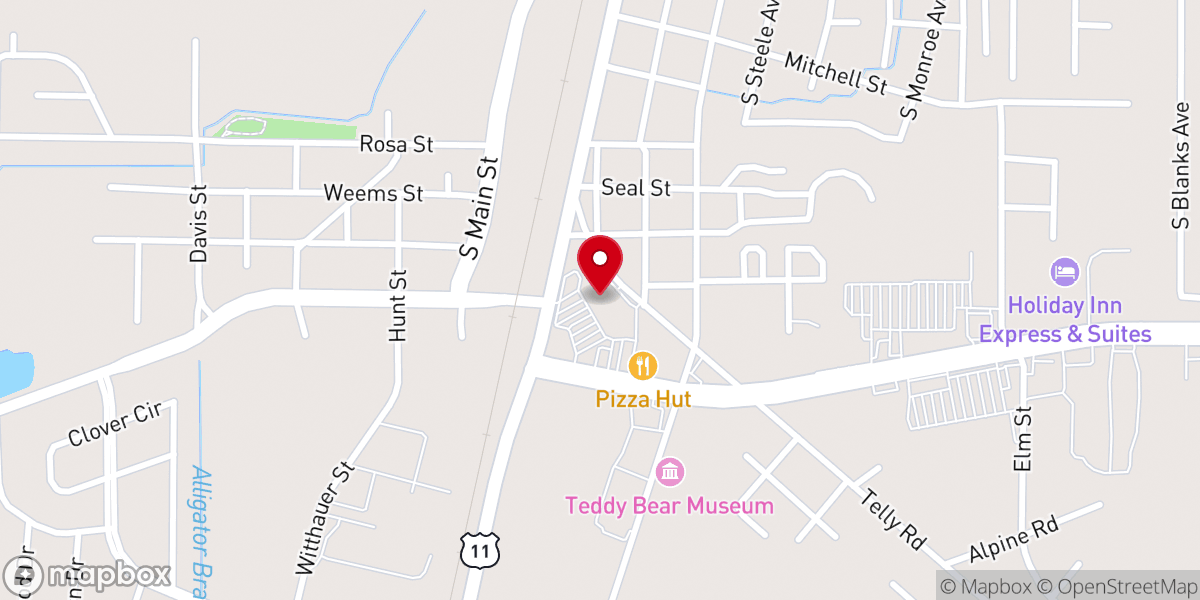 Map showing location of The Life Church of Picayune