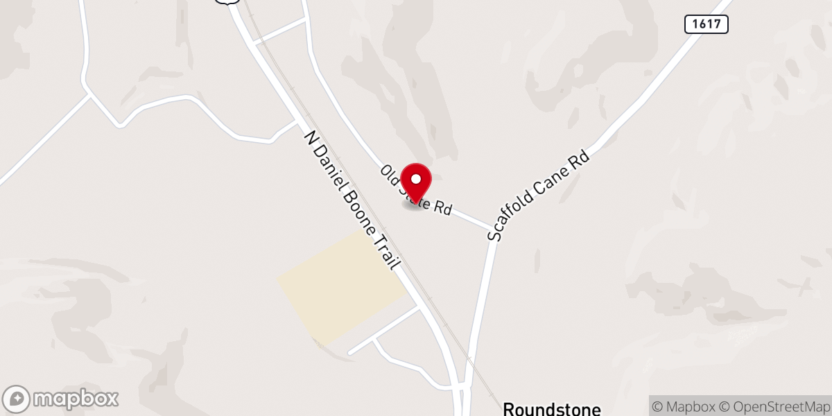 Map showing location of Roundstone Baptist Church