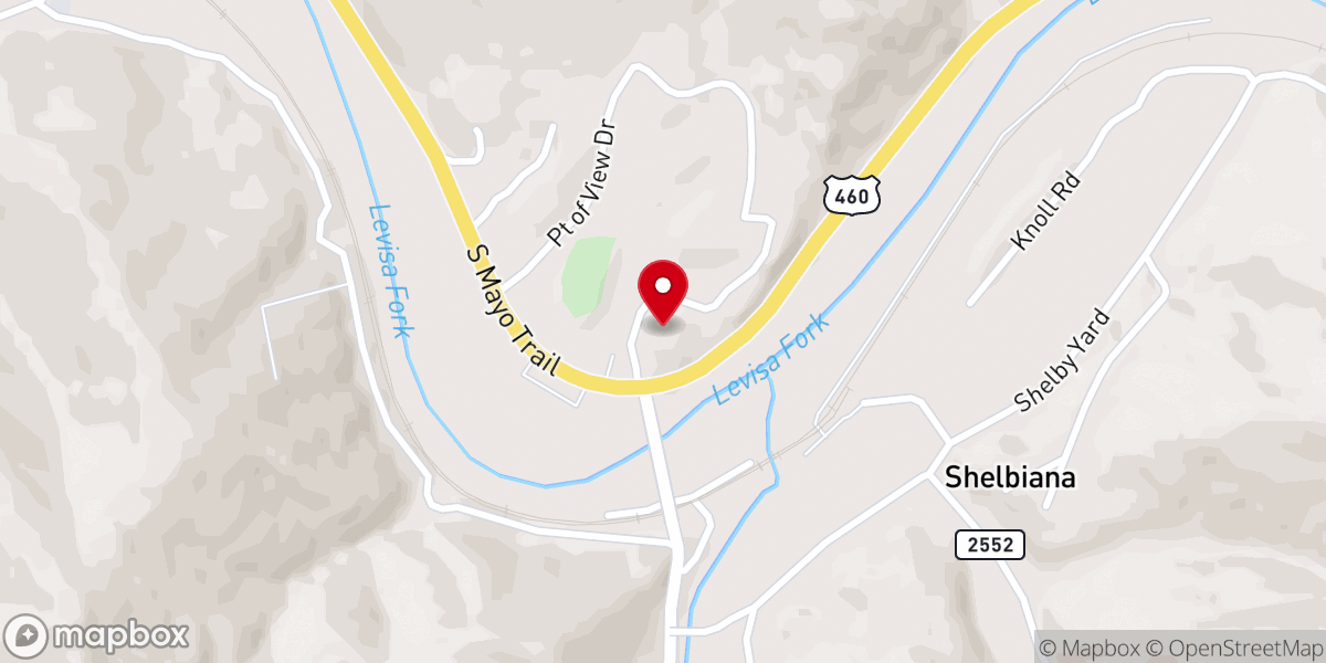 Map showing location of Grace Baptist Church