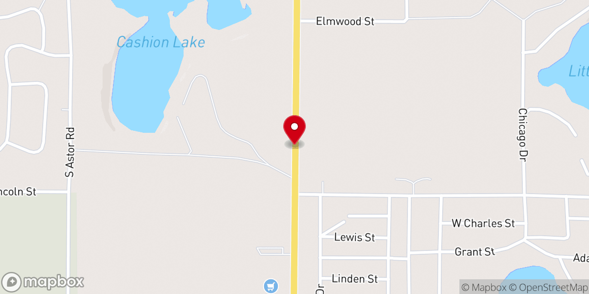 Map showing location of Covenant Community United Methodist Church