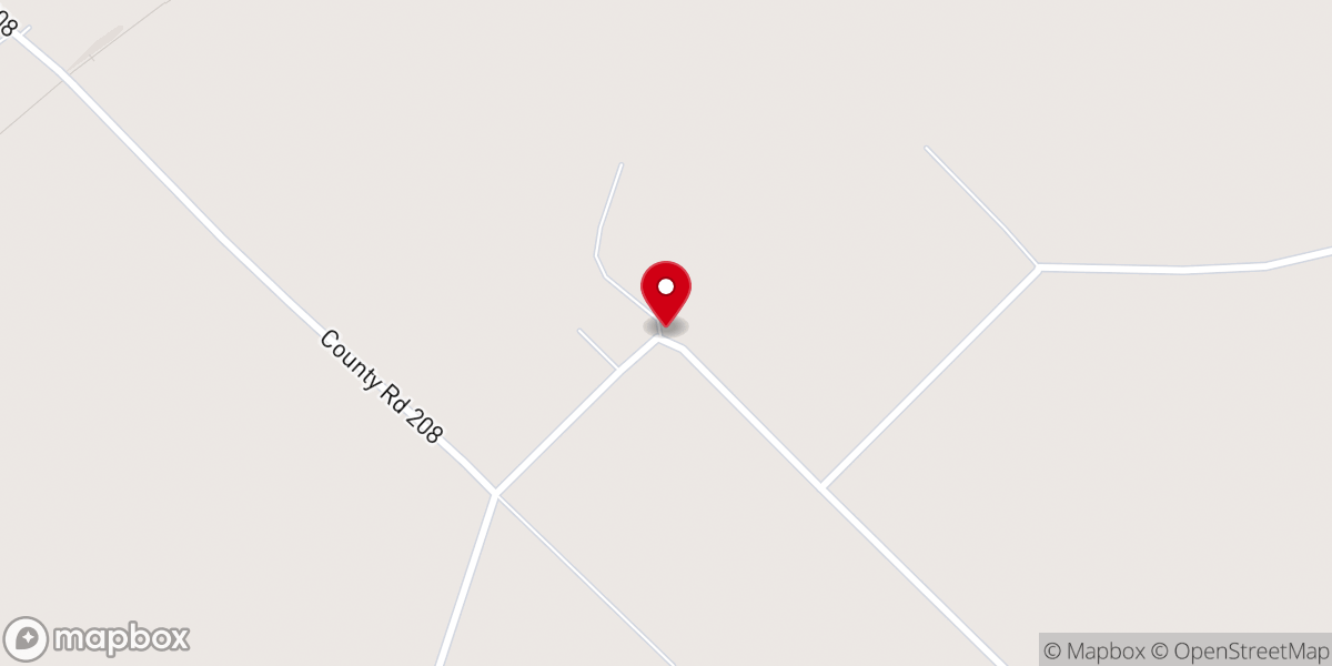 Map showing location of New Tabor Brethren Church