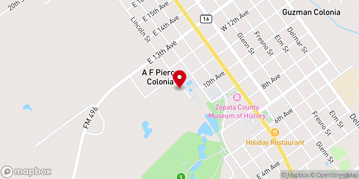 Map showing location of Iglesia de Jesucristo Palabra MIEL Zapata