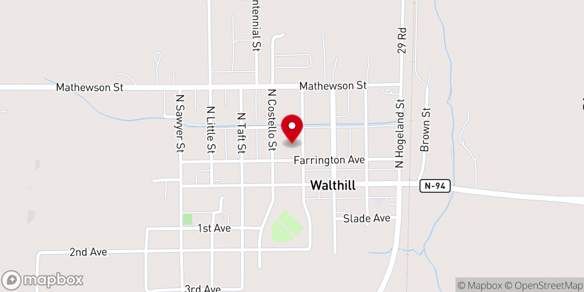 Map showing location of Trinity Lutheran Church