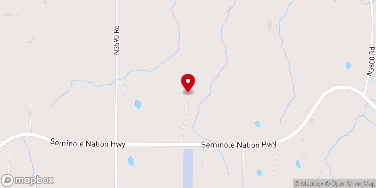 Map showing location of Rock Springs Baptist Church