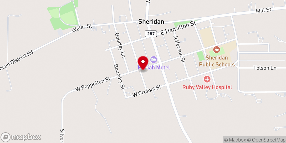 Map showing location of St. Joseph Catholic Mission