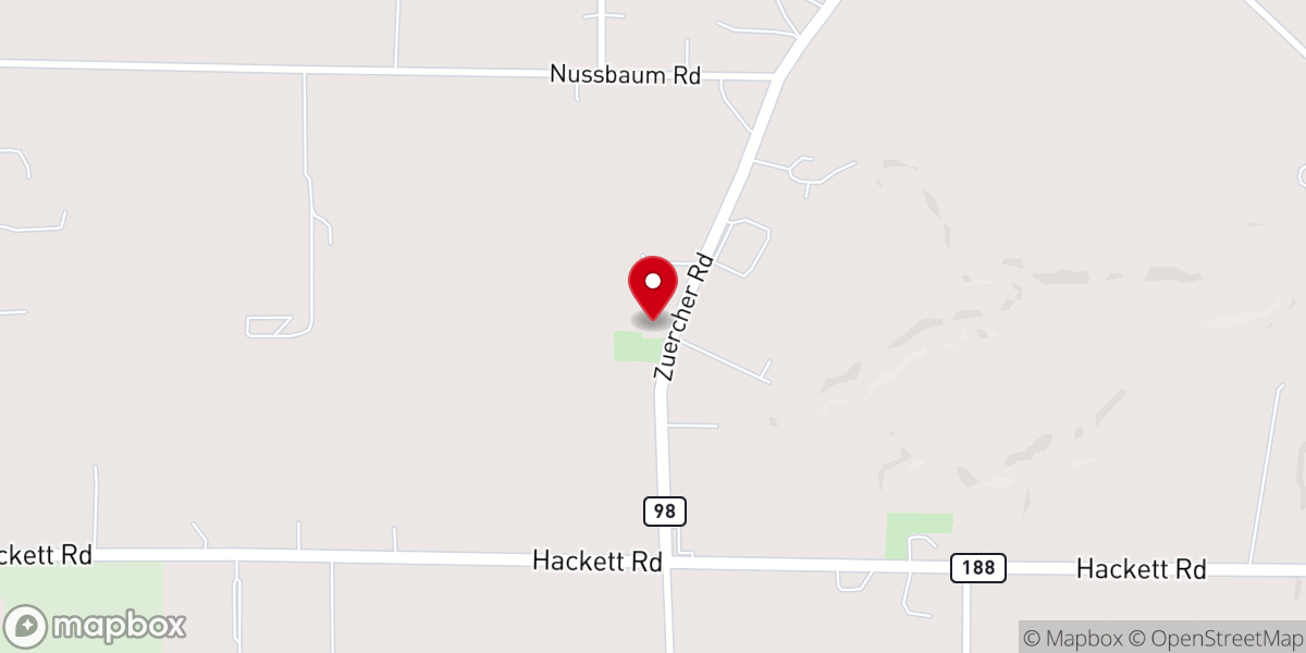 Map showing location of Salem Mennonite Church-Kidron