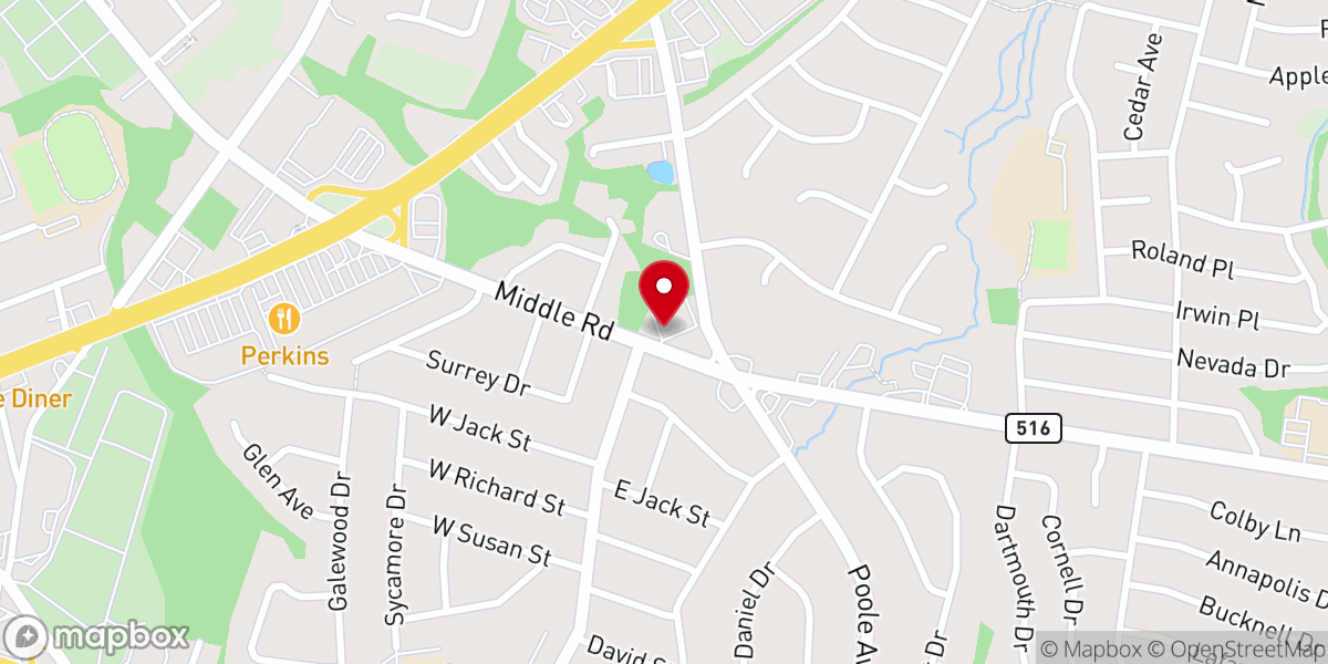 Map showing location of Faith Reformed Church