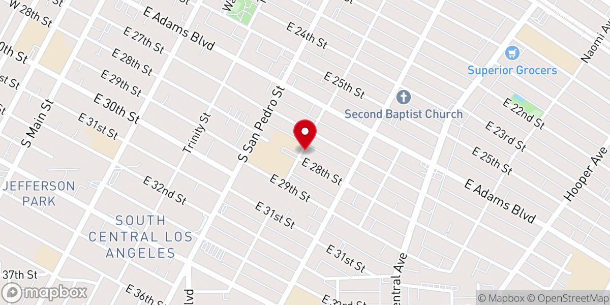 Map showing location of Saint Phillips Episcopal Church