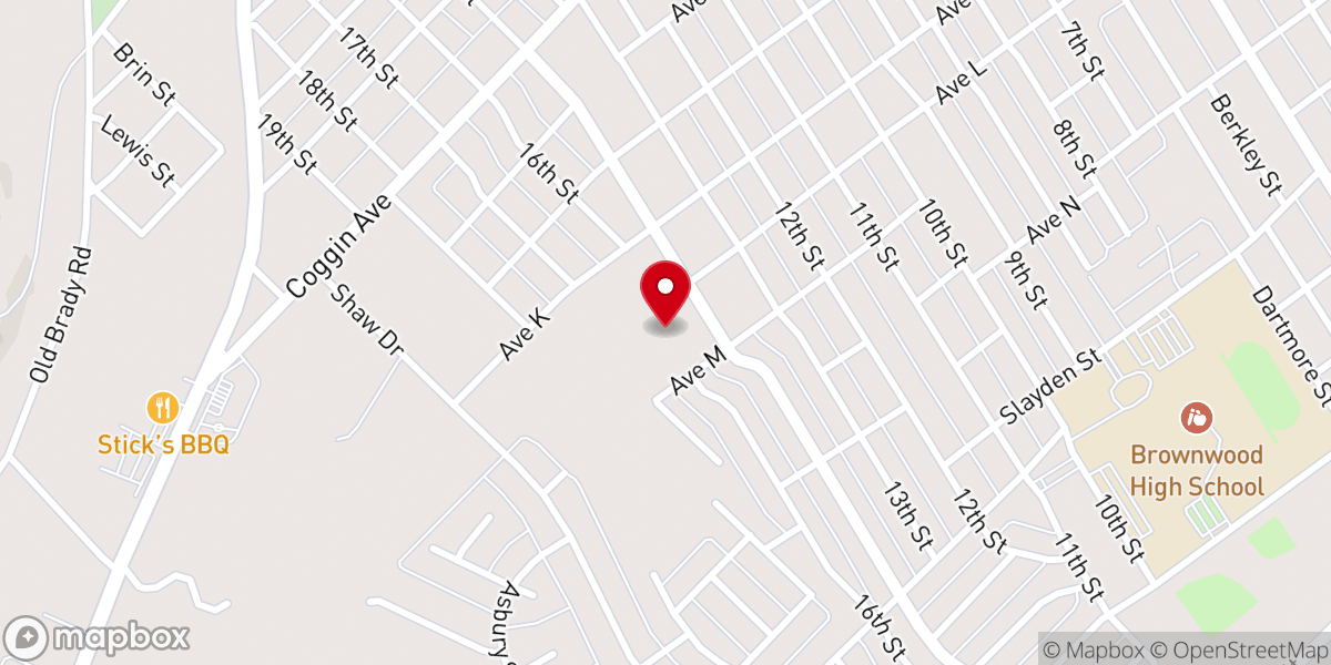 Map showing location of Faith Baptist Church