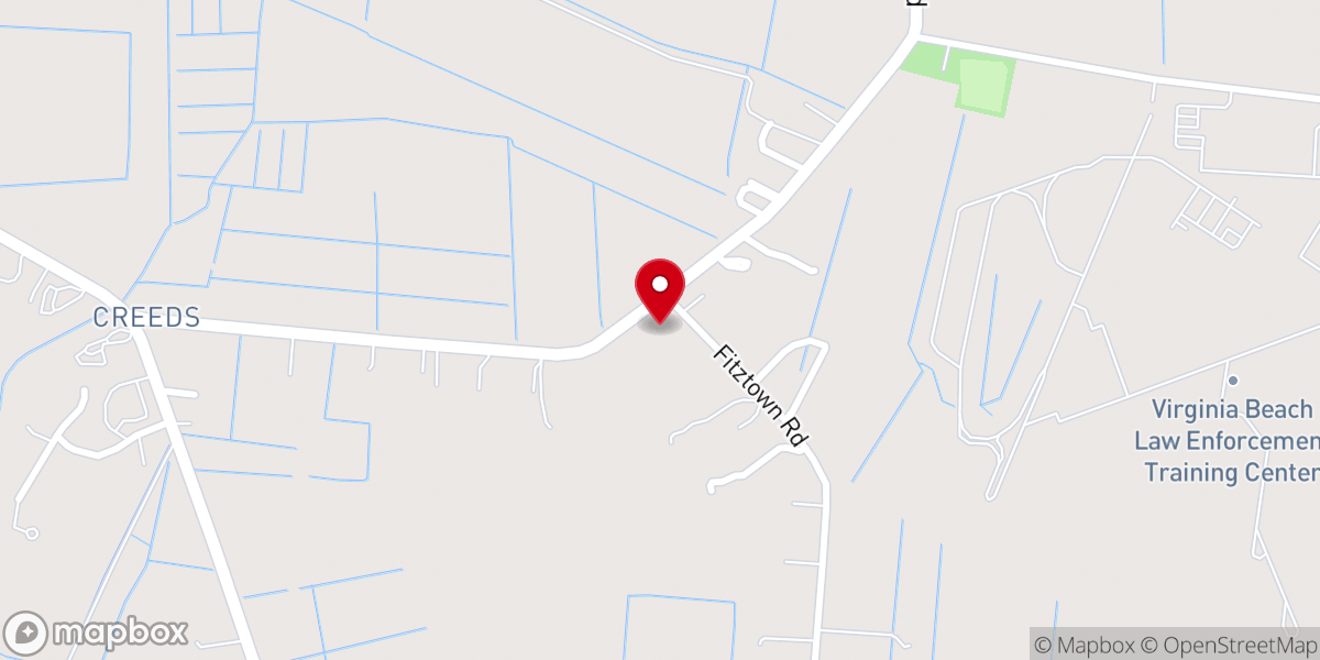 Map showing location of Church of Christ At Creeds
