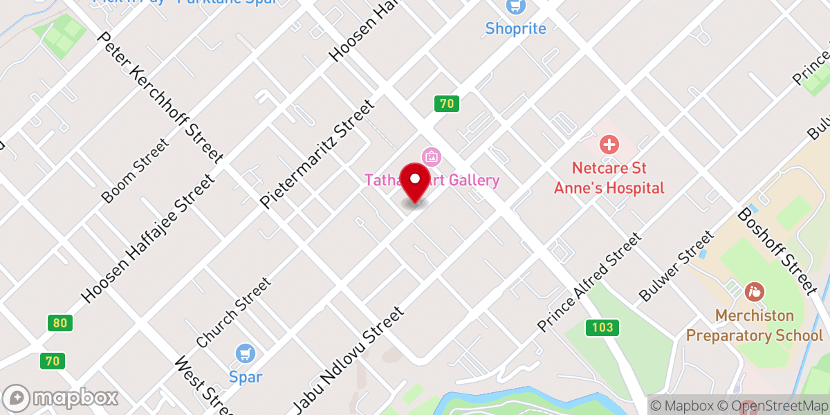 Map showing location of Methodist Church of SA