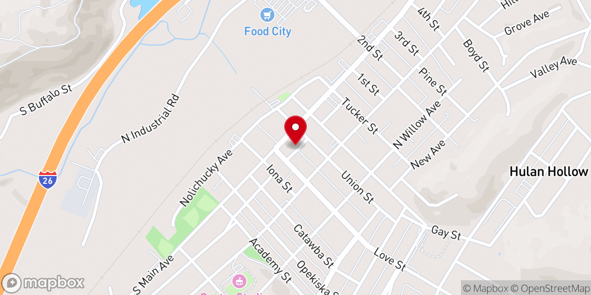 Map showing location of Highway Patrol Office